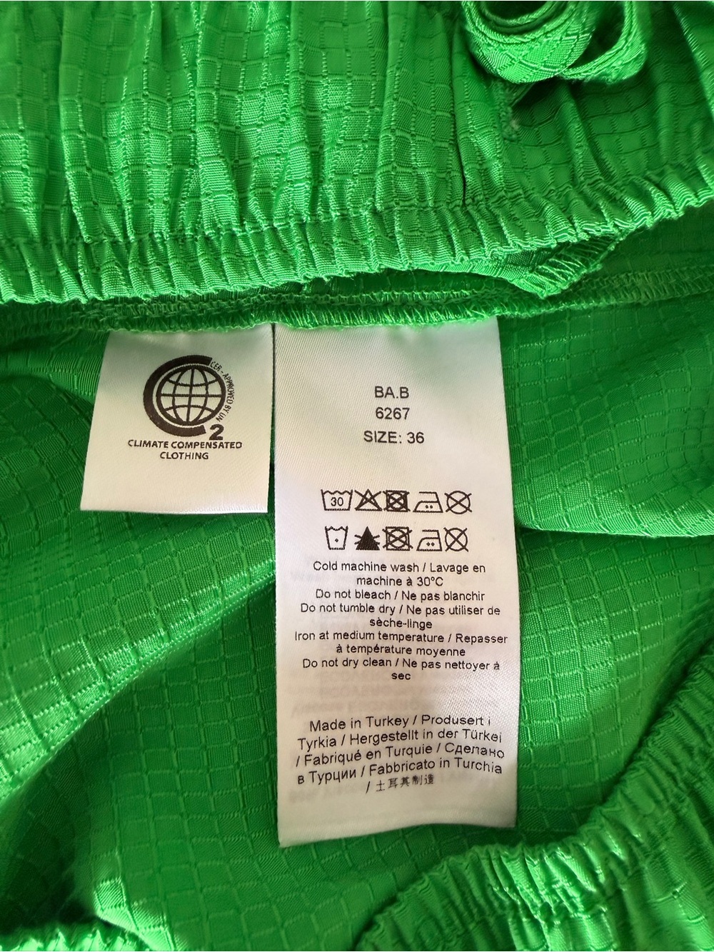 GANNI Green Ripstop Drawstring Shorts - Picture 8 of 8